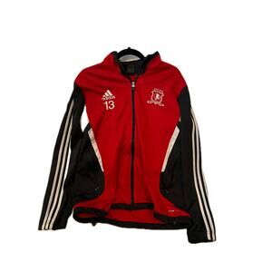 Adidas Climacool Black Red Full ZIp Up Track Jacket Mens M
